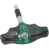 Wera 411 A RA Quergriff Schroevendraaier met ratel Universeel Sleutelbreedte (inch): 1/4 inch Koplengte: 45 mm