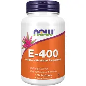NOW,NOW Foods,NOW,NOW Foods Vitamine E 400IU Mixed Tocopherols with Selenium - 100 softgels