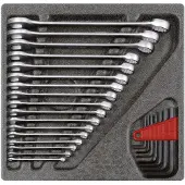 Gedore 3301699 R22250000 Ring-steeksleutel 1 stuks Sleutelbreedte (metrisch) 07 - 29 mm