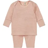 Dirkje broek + longsleeve roze Set Meisjes Katoen Ronde hals Effen - maat 56