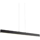 QAZQA Hanglamp zwart incl. LED 3-staps dimbaar 2700-4000K met dipswitch - Keane