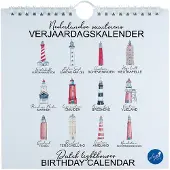 Joyin VERJAARDAGSKALENDER NEDERLANDSE VUURTORENS (20X20CM) - JOYIN