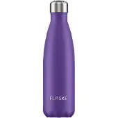 FLASKE Lavender - RVS Drinkfles van 500ML- Geschikt als waterfles, thermosfles en thermoskan