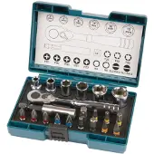 Makita B-54081 B-54081 Dopsleutelset 1/4 21-delig