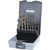 RUKO 245052RO Machinetapboorset 14-delig Metrisch M3, M4, M5, M8, M10, M12 Rechtssnijdend DIN 371, DIN 376 HSSE-Co 5 1 set(s)