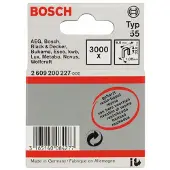 Bosch 2609200227 Nieten met smalle rug Type 55 3000 stuk(s) Afm. (l x b) 23 mm x 6 mm