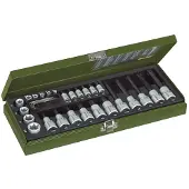 Proxxon 23103 Dopsleutelset 1/2 (12,5 mm), 1/4 (6,3 mm) 29-delig