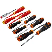 Bahco Schroevendraaierset | 10-delig | B219.110 - Gleuf PH2, PZ2, T10, T15, T20, VDE Gleuf, VDE PZ1, tester