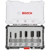 Bosch Accesorios Nutfräser Set 6tlg. 6/8/10/12/16/20mm ( 2607017465 ) 6mm Schaft