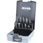 RUKO 116003RO Freesstift Hardmetaal Schachtdiameter 6 mm 10-delig