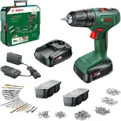 Bosch 06039D8007 Accu-schroefboormachine 18 V 1.5 Ah Li-ion Incl. 2 accus, Incl. lader, Incl. koffer, I