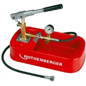 Rothenberger Handmatige testpomp RP30, 0 - 30 bar, 20 ml per slag (artikelnummer: 61130)