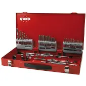RUKO 245030 Machinetapboorset 44-delig Metrisch M3, M4, M5, M6, M8, M10, M12 Rechtssnijdend HSS 1 set(s)