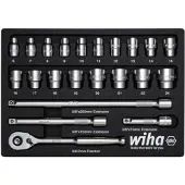 Wiha Ratelsleutelset | 3/8" | 23-delig | incl. schuiminzetstuk - 44708 - 44708