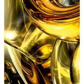 Dimex Fotobehang - Golden wires 225x250cm - Vliesbehang