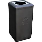Brickbin Prullenbak 65 l Zwart Roestvrij staal 561673.0000