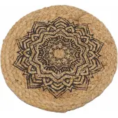 Joy of Balance 4x Natuurlijke Placemat - Jute 30cm - Mandala Print