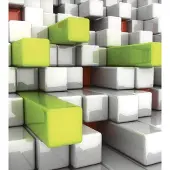 Dimex Fotobehang - Boxes 225x250cm - Vliesbehang