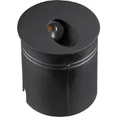 Mantra-Iluminacion LED inbouwlamp Aspen IP65, rond, zwart, zwart, Aluminium, Modern, Wandlamp buiten