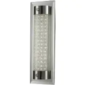 Mantra-Iluminacion LED-wandlamp Tube, chroom / zilver, Woon-/ Eetkamer, metaal, Modern, LED wandlamp