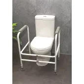 Merkloos Toiletframe hoogte en breedte verstelbaar