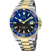 Jaguar J863/3 Heren Horloge - Saffierglas - Roestvrijstaal/Staal - Goudkleurig/Zilverkleurig - Ø 43.5 mm - Quartz - Vouw/Vlindersluiting