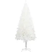 vidaXL Kunstkerstboom met levensechte naalden 210 cm wit