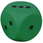 Pre-Sport Coated Foam Dice Groen Kinderen