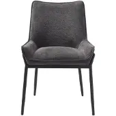 Håum Giga Living - Eetkamerstoel Donkergrijs Stof - 59x58x84cm - Calgary