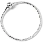 Carat officiële Harry Potter Zilveren Bedel Armband Maat Middel - Zonder Bedels