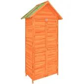 vidaXL Tuinschuur 89x52,5x175 cm massief grenenhout bruin