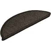 vidaXL Trapmatten zelfklevend 15st sisal-look 56x17x3cm antracietkleur