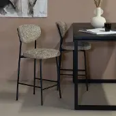 Giga Meubel Barkruk Vajèn Taupe