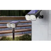 ABC-led Solar duo tuinspot - warm en koud wit