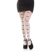 Leg avenue - Stockings With Openings Heart & Bows White