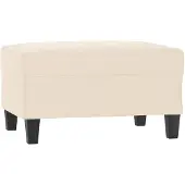 vidaXL Voetenbank 70x55x41 cm microvezelstof beige