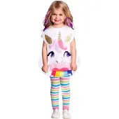 Amscan kinderkostuum eenhoorn meisjes polyester wit jaar
