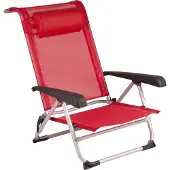 Red Mountain Deluxe Strandstoel Aluminium Rood