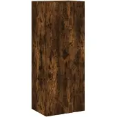 vidaXL Tv-wandmeubel 40,5x30x102 cm bewerkt hout gerookt eikenkleurig