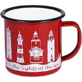 Joyin RODE EMAILLE MINI MUG (6X6CM) VUURTORENS - JOYIN