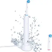 OptiSmile Elektrische Tandenborstel - Tandenborstel Elektrische - 3 Modi - 8800 Rotaties - Opzetborstels 2x - Wit