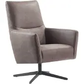 Profijt Meubel Draaifauteuil Varne microleder bruin premium comfort