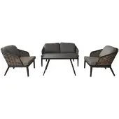 Oosterik Home Loungeset hawaii nature grey