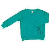 Engel - Kinder-Schlafanzugoberteil - Merino-ondergoed 116, turkoois