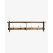 Nordal A/S CARONU plank, 4 haken, teruggewonnen hout - natuur
