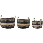 Creative Collection Sania mand, zwart, zeegras