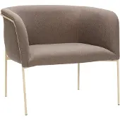 Hubsch Eyrie Loungestoel Bruin