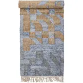 Bloomingville Vikka Vloerkleed, Blauw, Jute