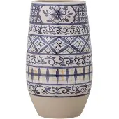 Bloomingville Nadya Vaas, Blauw, Steengoed