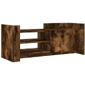 vidaXL Tv-meubel 100x35x40 cm bewerkt hout gerookt eikenkleurig